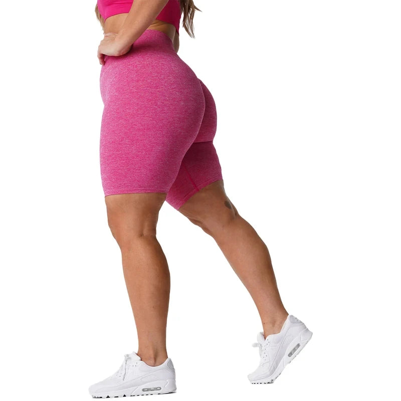 Scrunch Seamless Shorts Spandex Shorts Woman Fitness Elastic Breathable Hip-lifting Leisure Sports Running