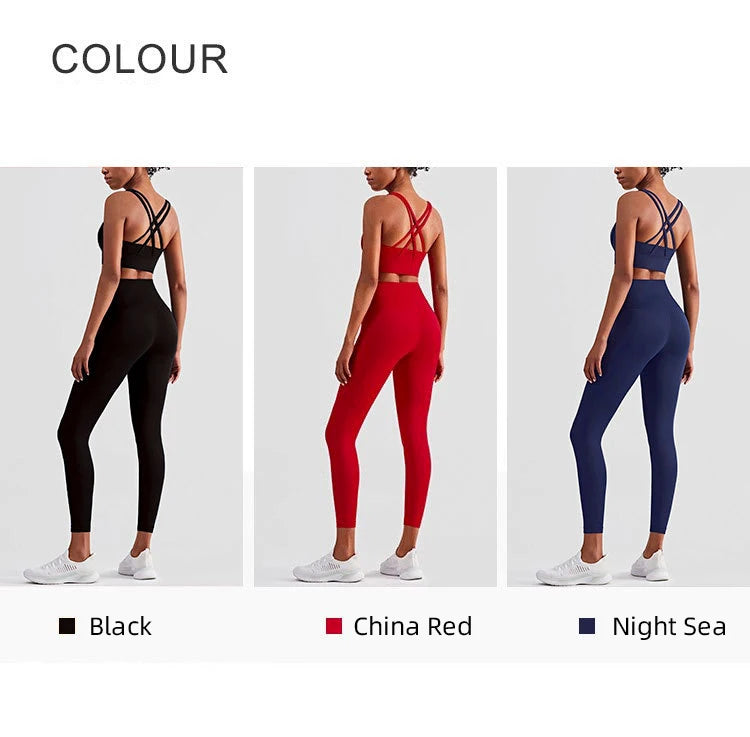2 Piece Yoga Clothes Women's Tracksuit Athletic Wear