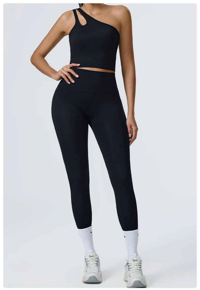 2PCS Seamless Yoga Women Sexy Set Athletic Wear