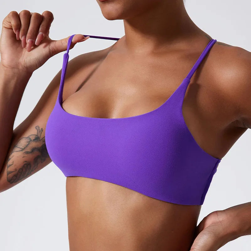Super Soft Fabric Back Cross Sports Bra