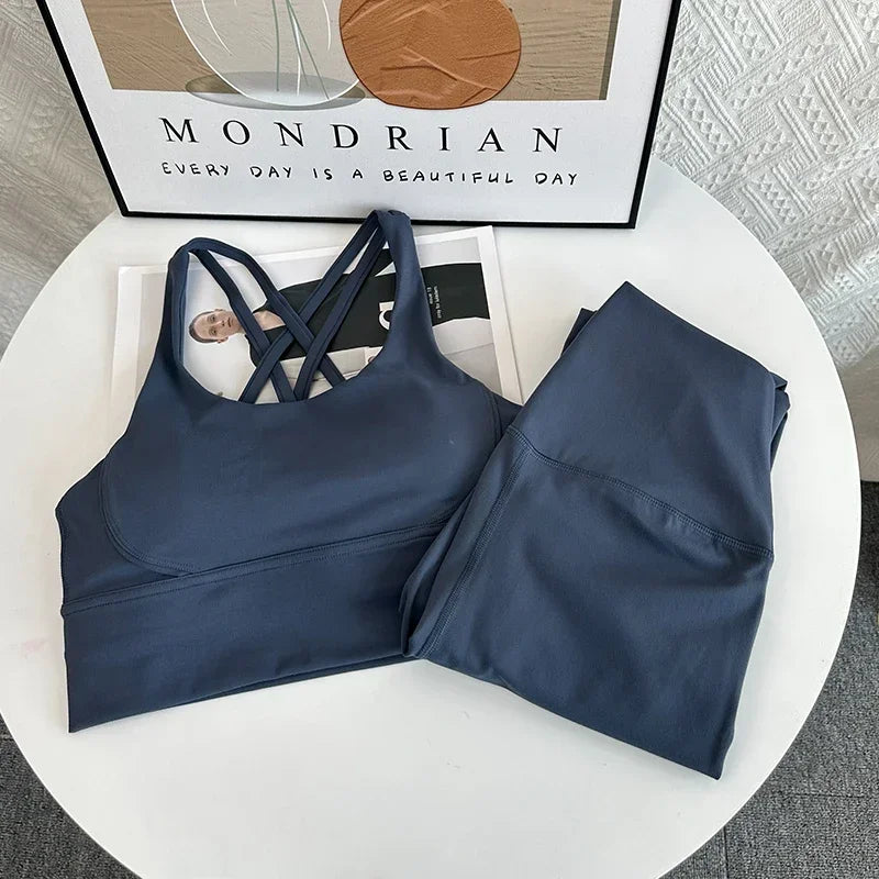2 Piece Yoga Set Breathable Fitness