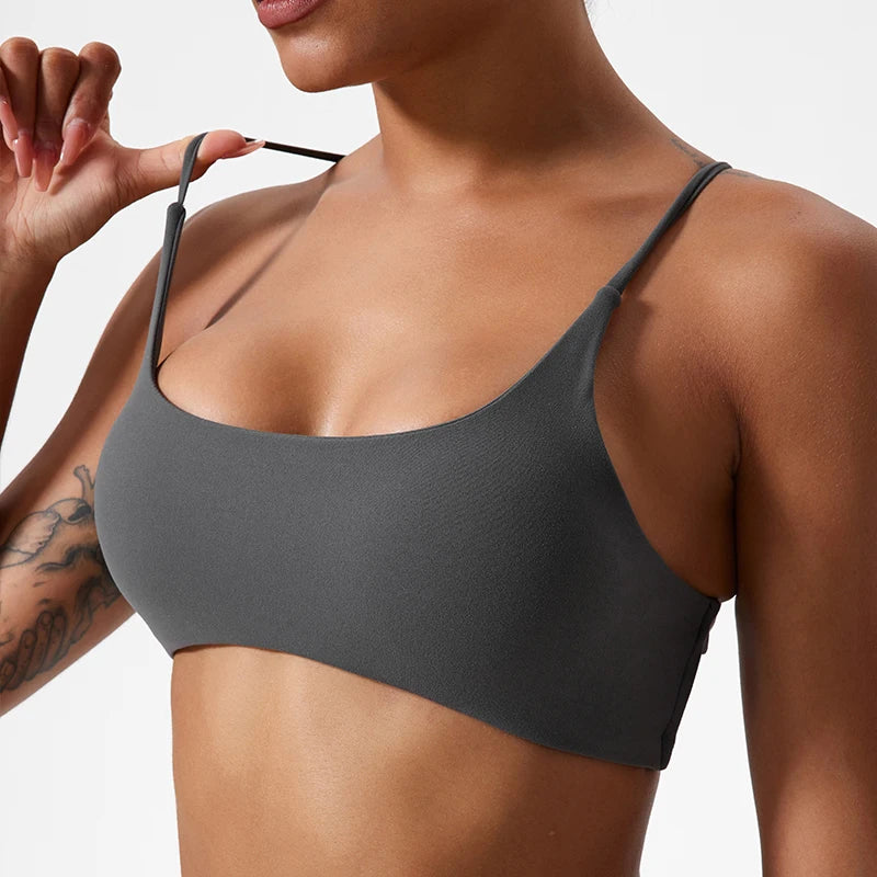 Super Soft Fabric Back Cross Sports Bra