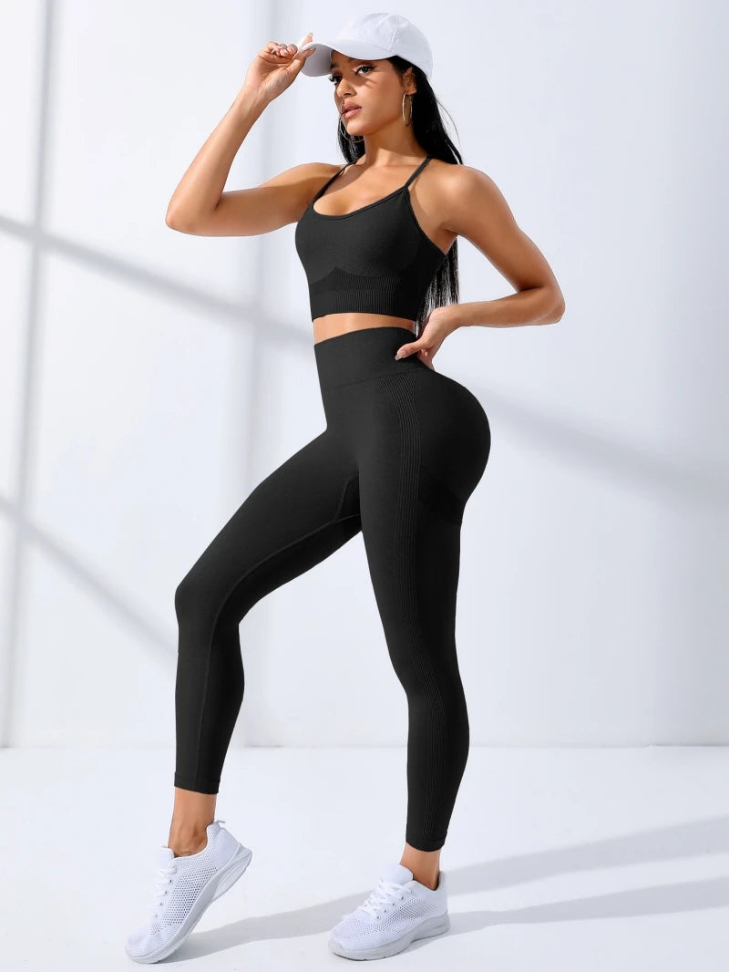 2/Pcs Seamless Workout Outfits