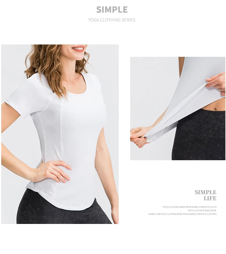 Women Yoga Tops Breathable Sport Fitness