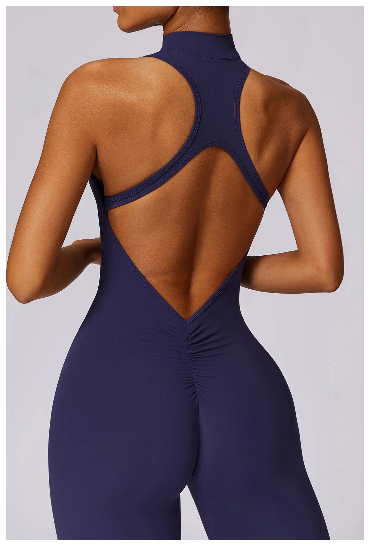 Zipper Yoga Jumpsuit Fitness Sports