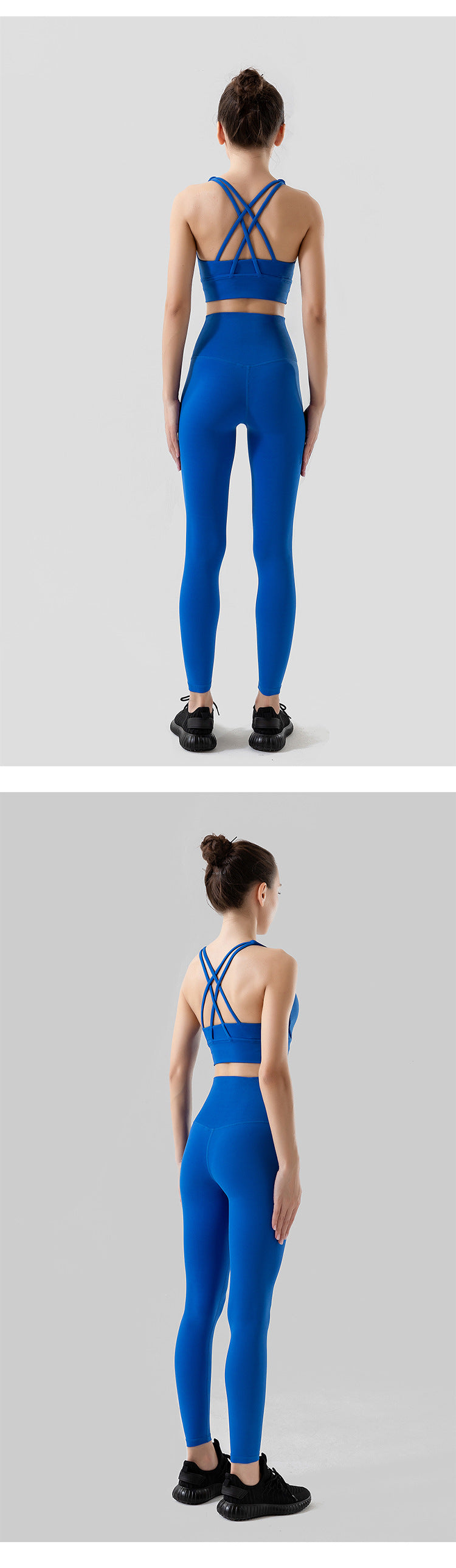 Sportswear Yoga Set Leggings and Tops Fitness