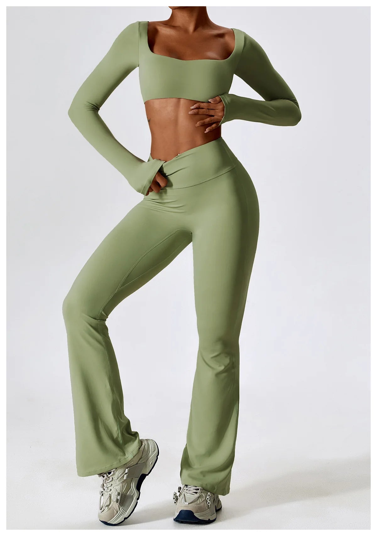 Yoga Set 2PCS Seamless Women Sportswear Workout Clothes Athletic Wear