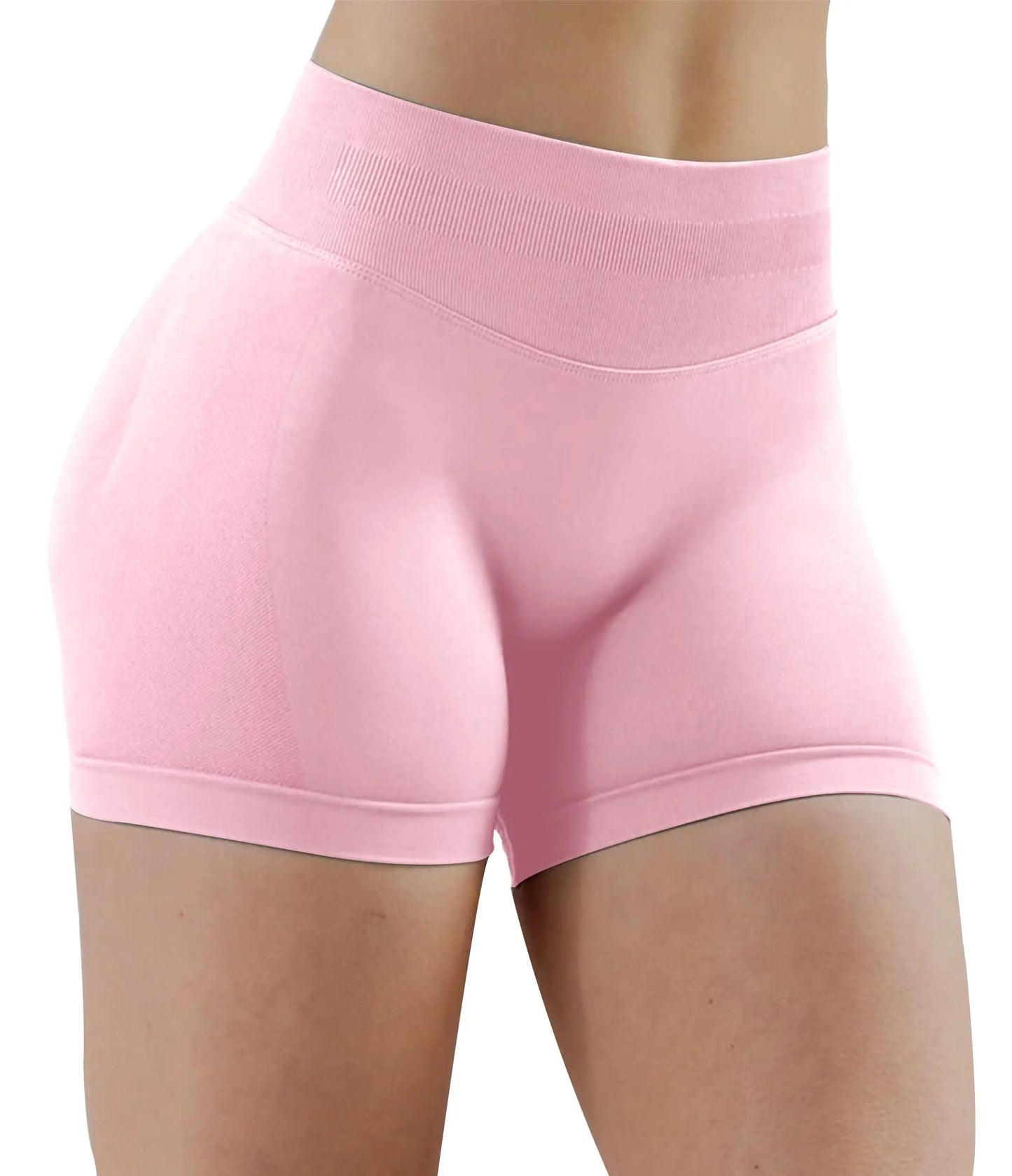 Women Seamless Yoga Sports Shorts Stretch Scrunch Butt Gym Shorts Low Ribbed Workout Running Leggings Sexy Athletic Yoga Shorts