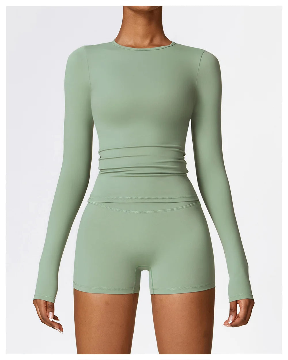 Long Sleeve Fitness Crop Top