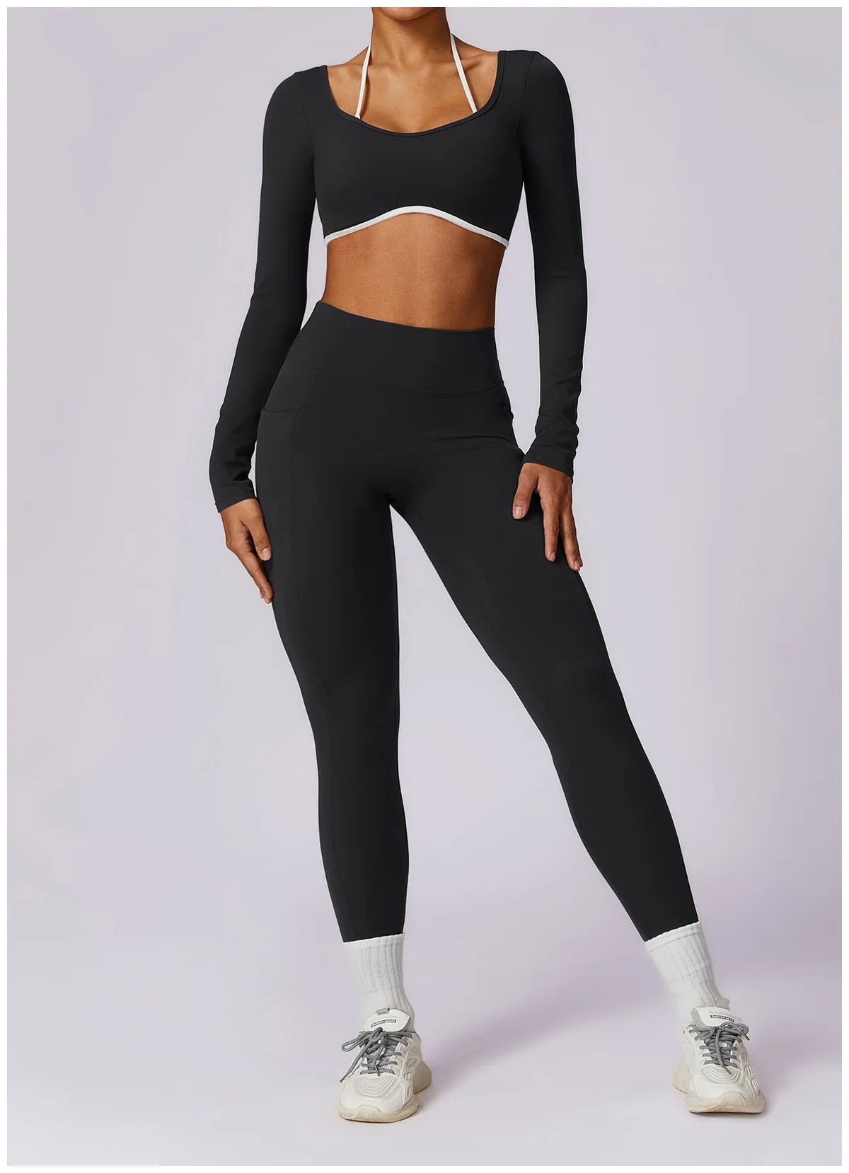 Women Tracksuit Yoga Set 2PCS Sport Suit Gym