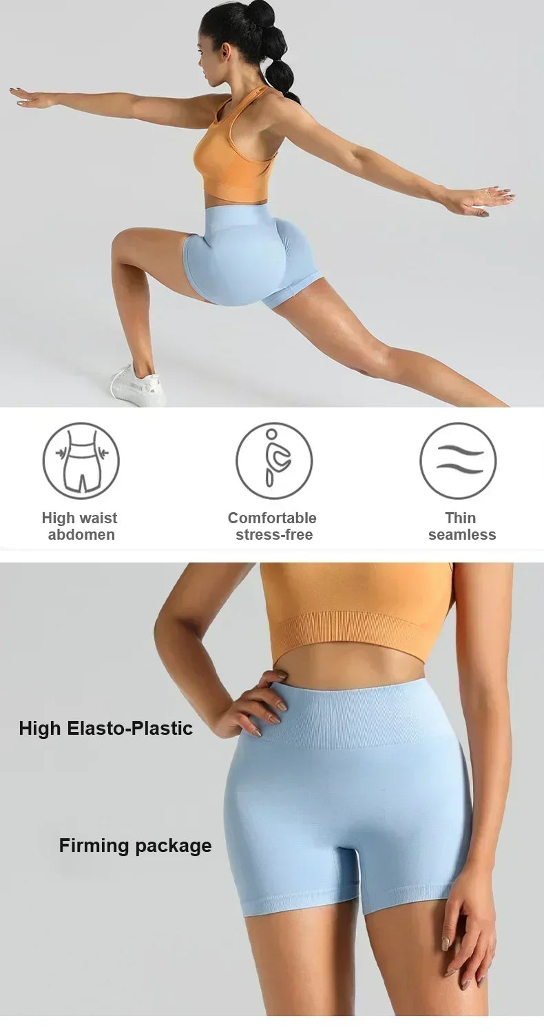 ONER ACTIVE Shorts Women Scrunch Bum Gym Shorts High Waist Seamless Yoga Shorts Workout Biker Short Stretch Fitness Short