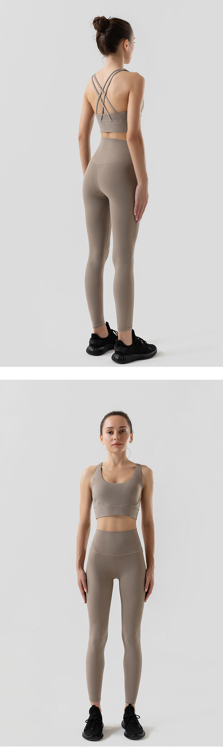 Sportswear Yoga Set Leggings and Tops Fitness
