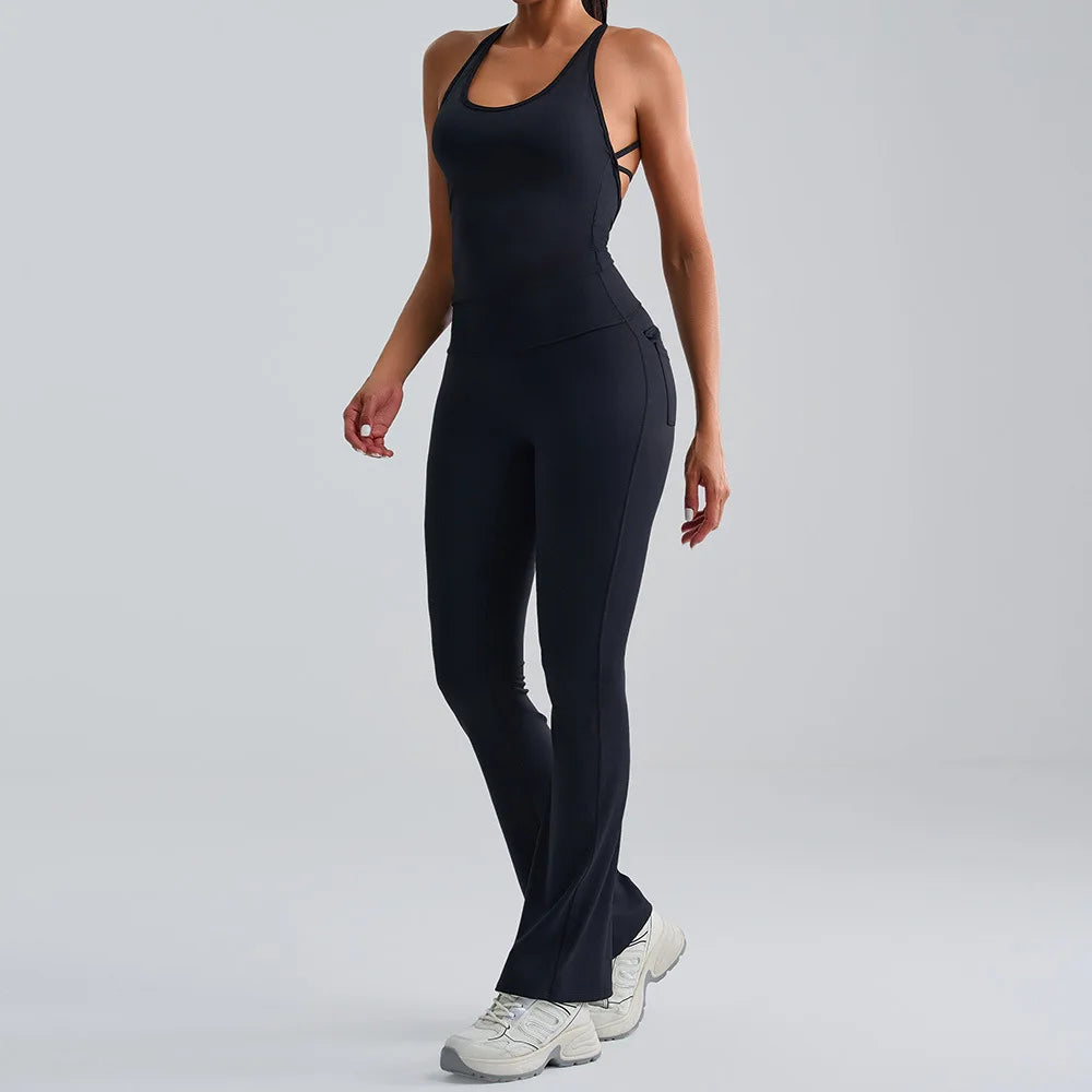 Sexy Women's Feeling Naked Training Set Gym Yoga 2 Pieces