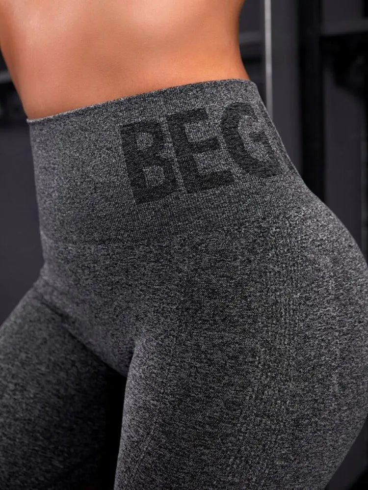 Yoga Pants High Waist Lift Hip Tight Fitness Leggings Seamless Training Sports