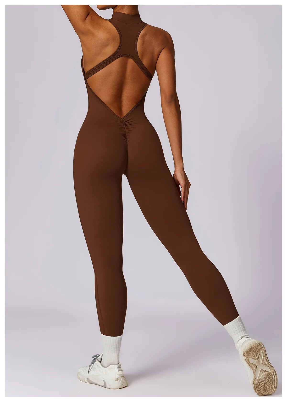 Zipper Yoga Jumpsuit Fitness Sports