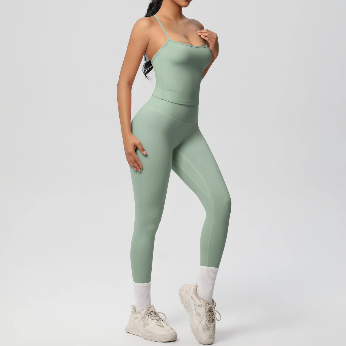 Yoga Top Set Fitness Gym Suit