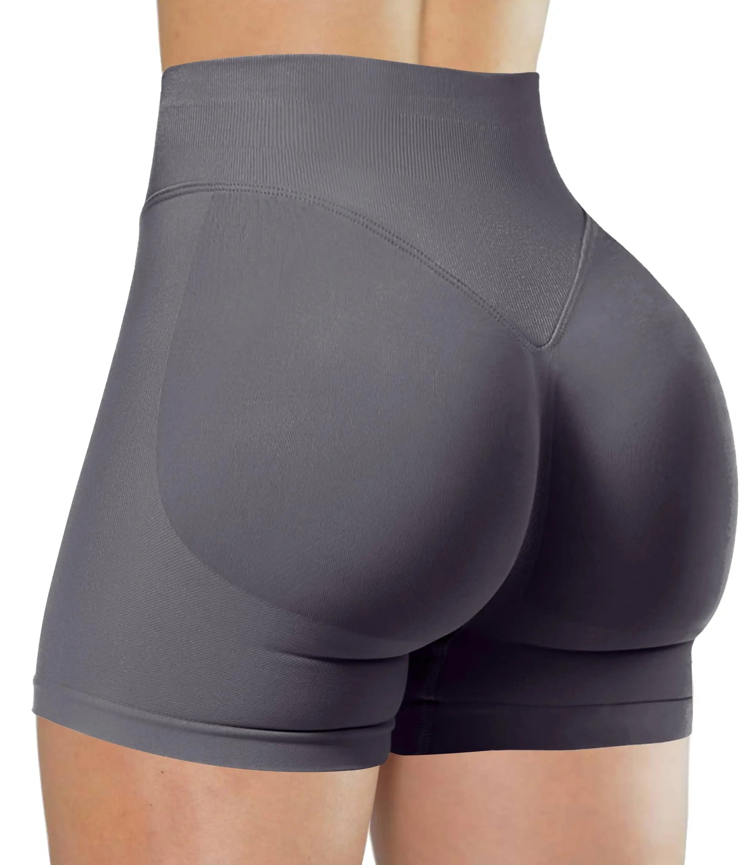 Women Seamless Yoga Sports Shorts Stretch Scrunch Butt Gym Shorts Low Ribbed Workout Running Leggings Sexy Athletic Yoga Shorts