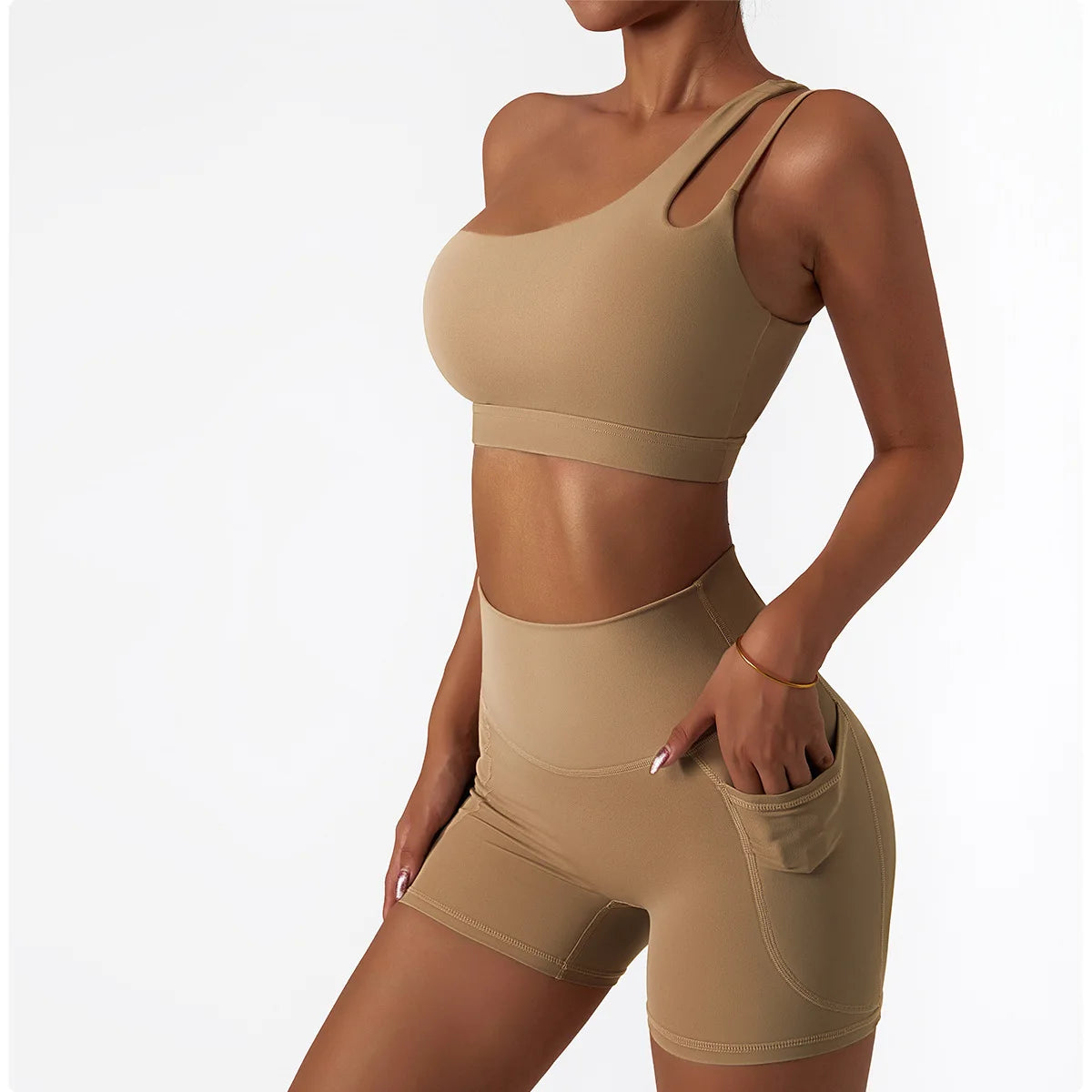 2PCS Seamless Women Tracksuit Yoga Set Workout Sportswear