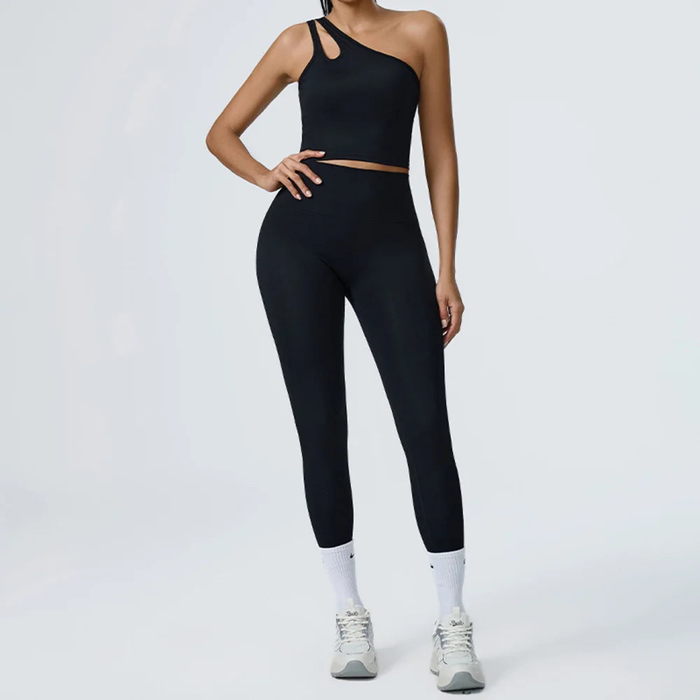 2PCS Seamless Yoga Women Sexy Set Athletic Wear