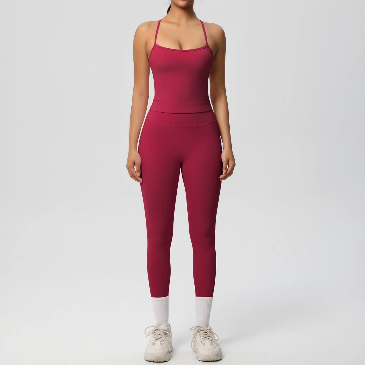 Yoga Top Set Fitness Gym Suit