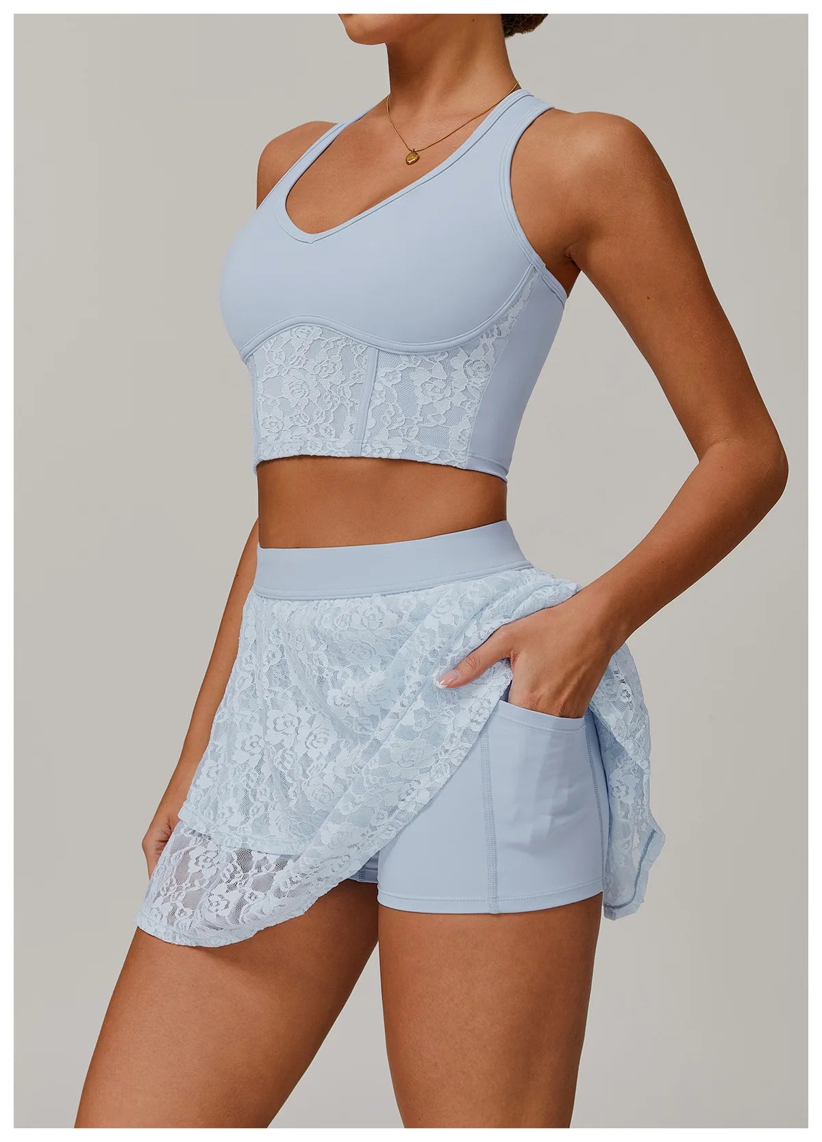 2 Pieces Women's Yoga Set Sexy Sport Bra High Waist