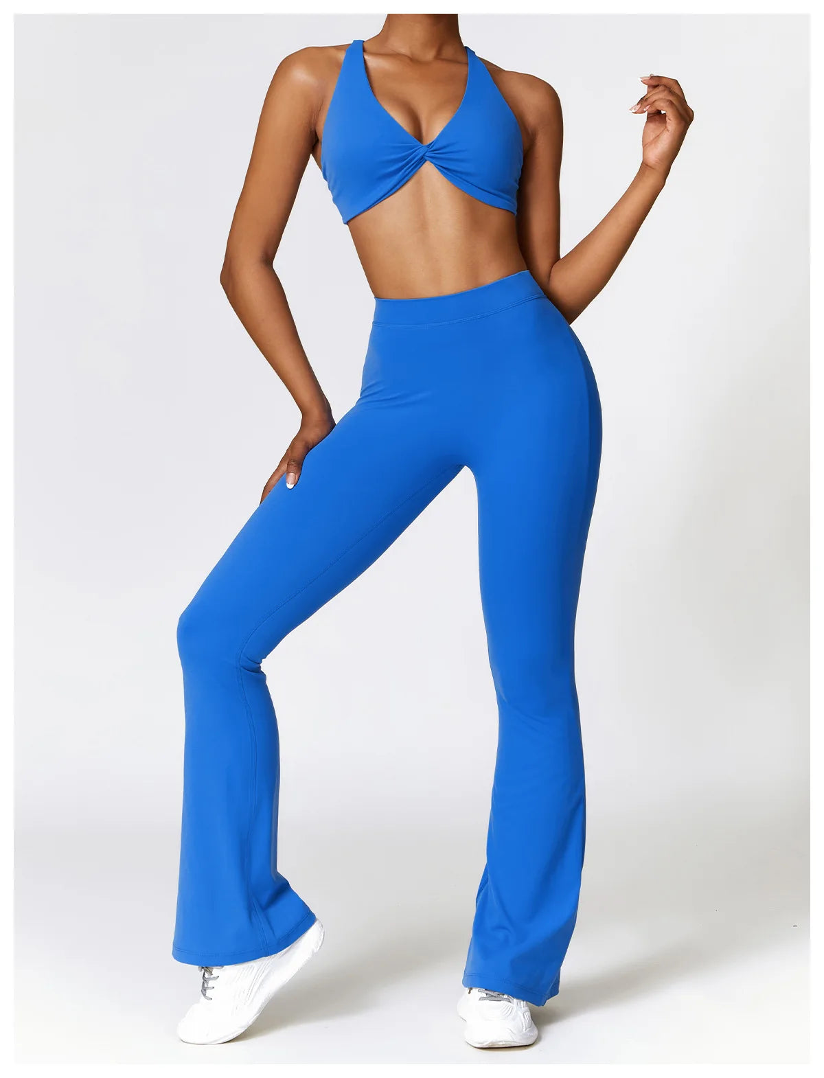 Yoga Set 2 Pieces Gym Set Workout Clothes for Women Seamless High Waist Leggings