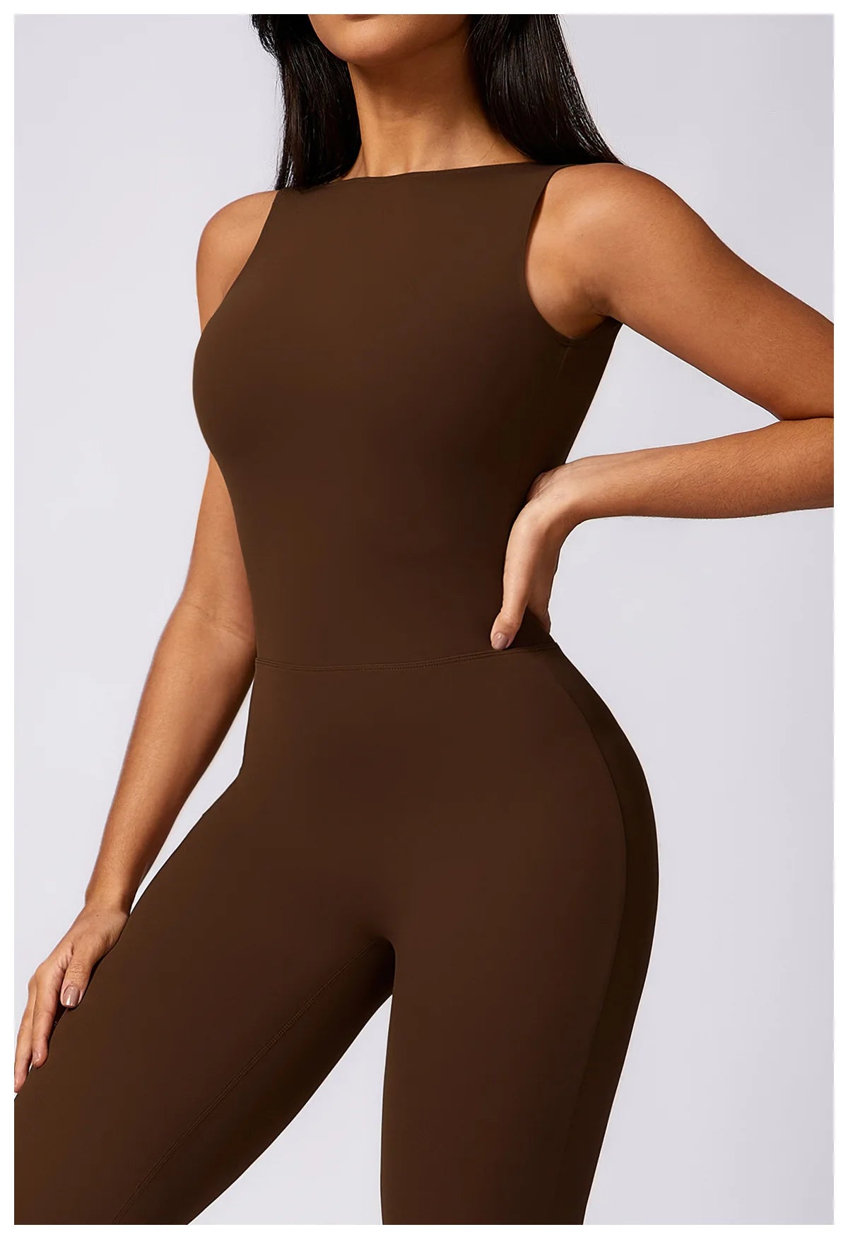 Scrunch Butt Jumpsuit Gym Set