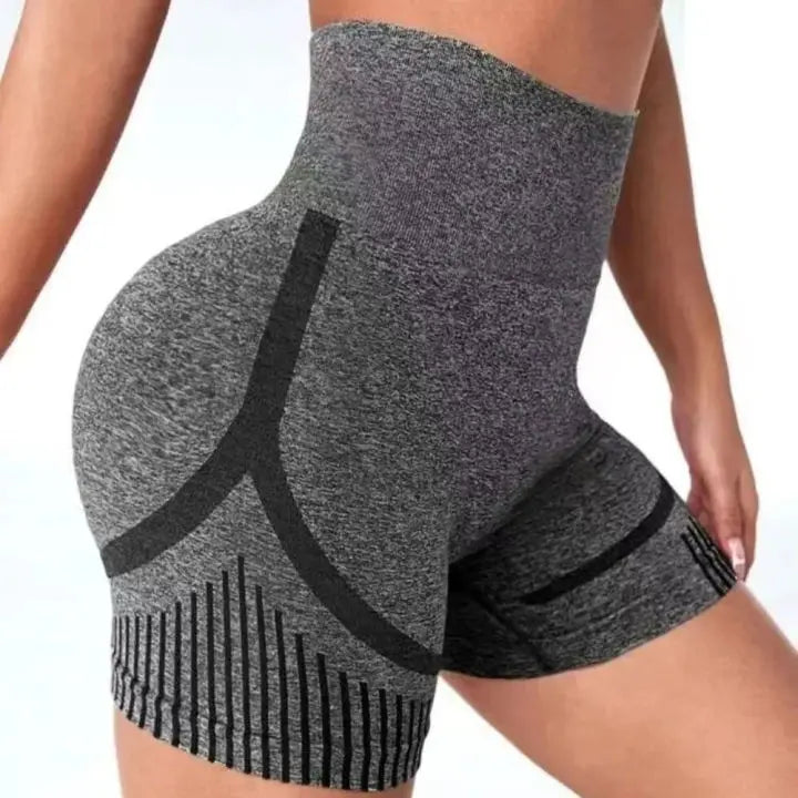 Women Butt Lifting Sports Shorts High Waist Hip Elastic Tummy Control Yoga Shorts Breathable Quick Dry Fitness Yoga Leggings
