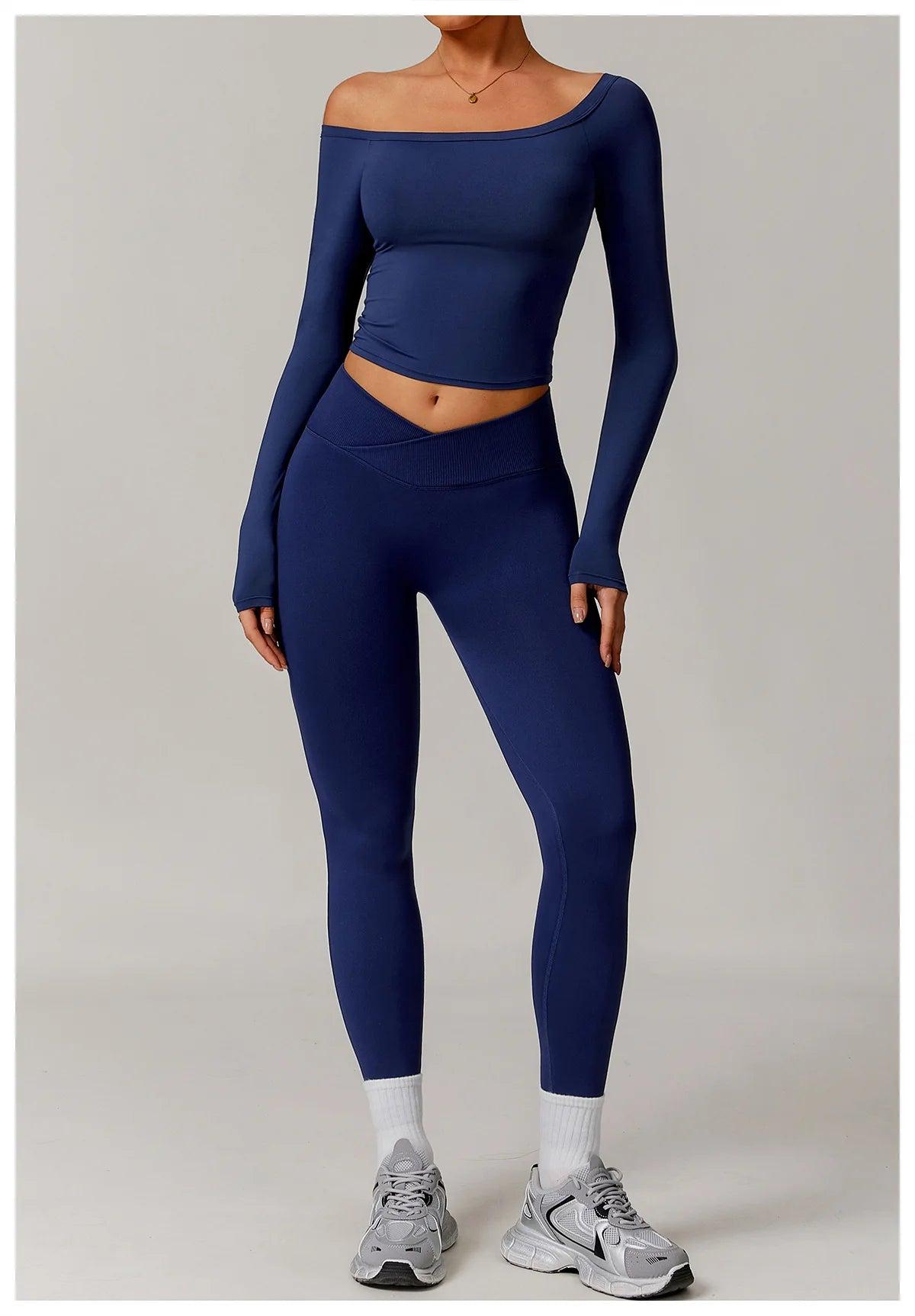 2 Pieces Yoga Suit Sports Set Women Athletic Wear Gym