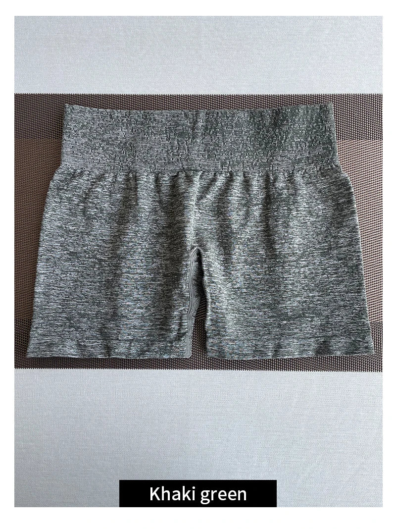 TKITK Digital Seamless Shorts Women Soft Workout Tights Fitness Outfits Spandex Yoga short Gym Wear Digital Seamless