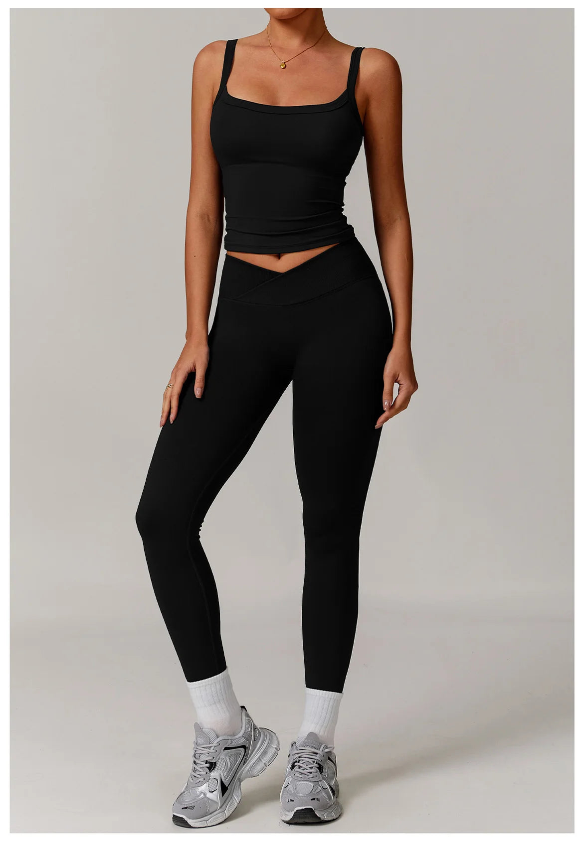 2 Pieces Yoga Suit Sports Set Women Athletic Wear Gym