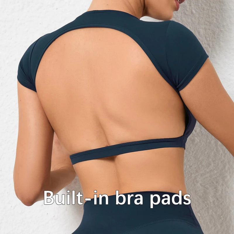 Backless Yoga Crop Top