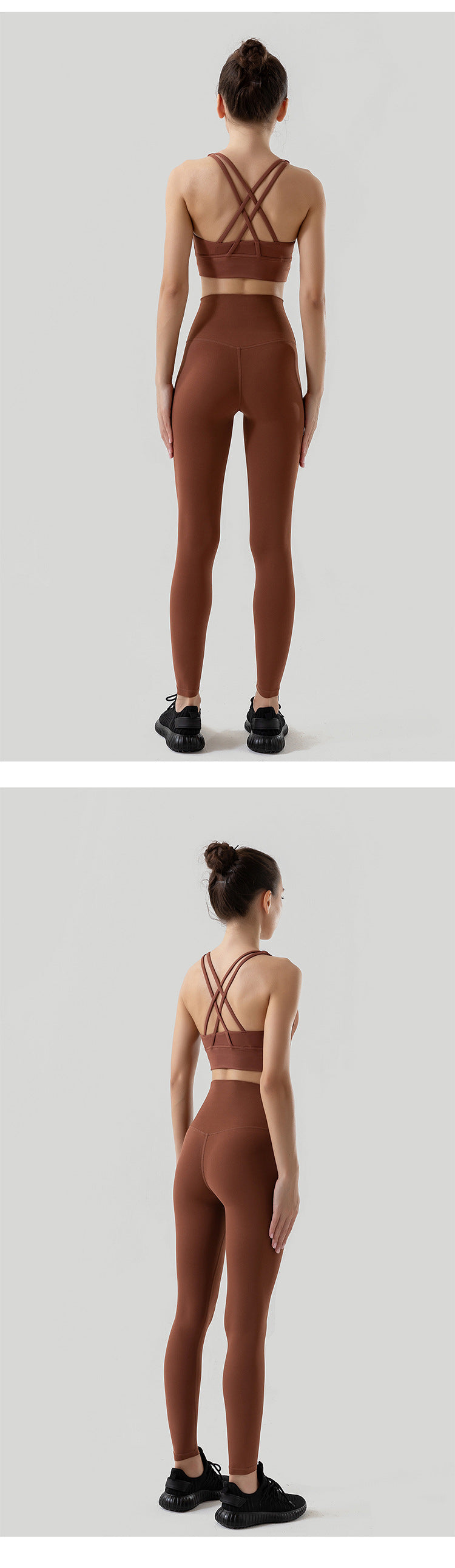 Sportswear Yoga Set Leggings and Tops Fitness