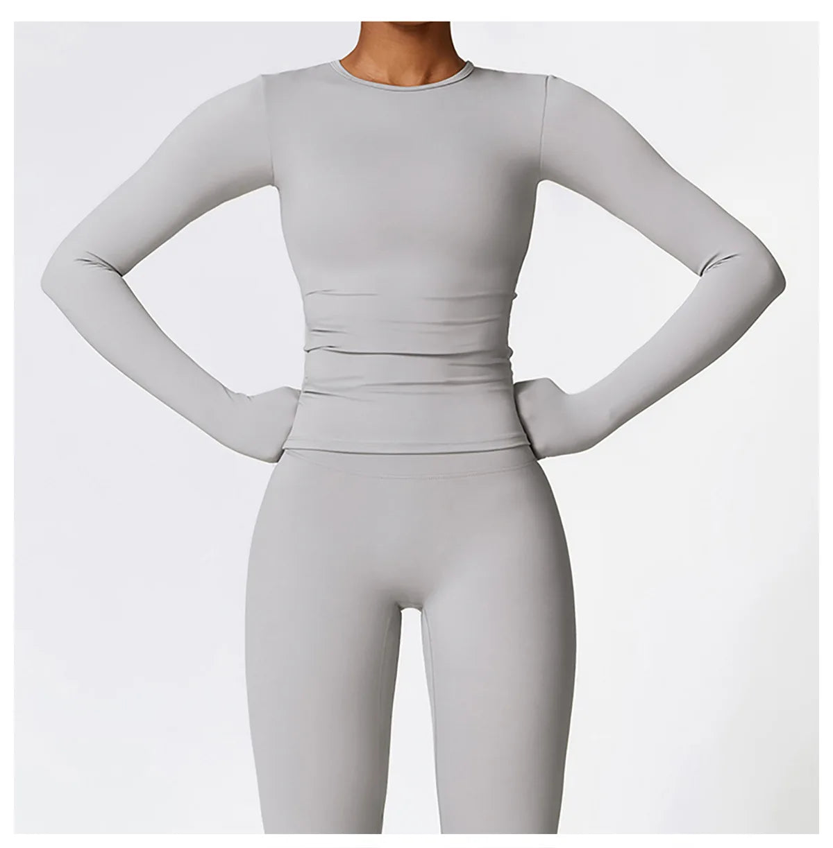 Long Sleeve Fitness Crop Top
