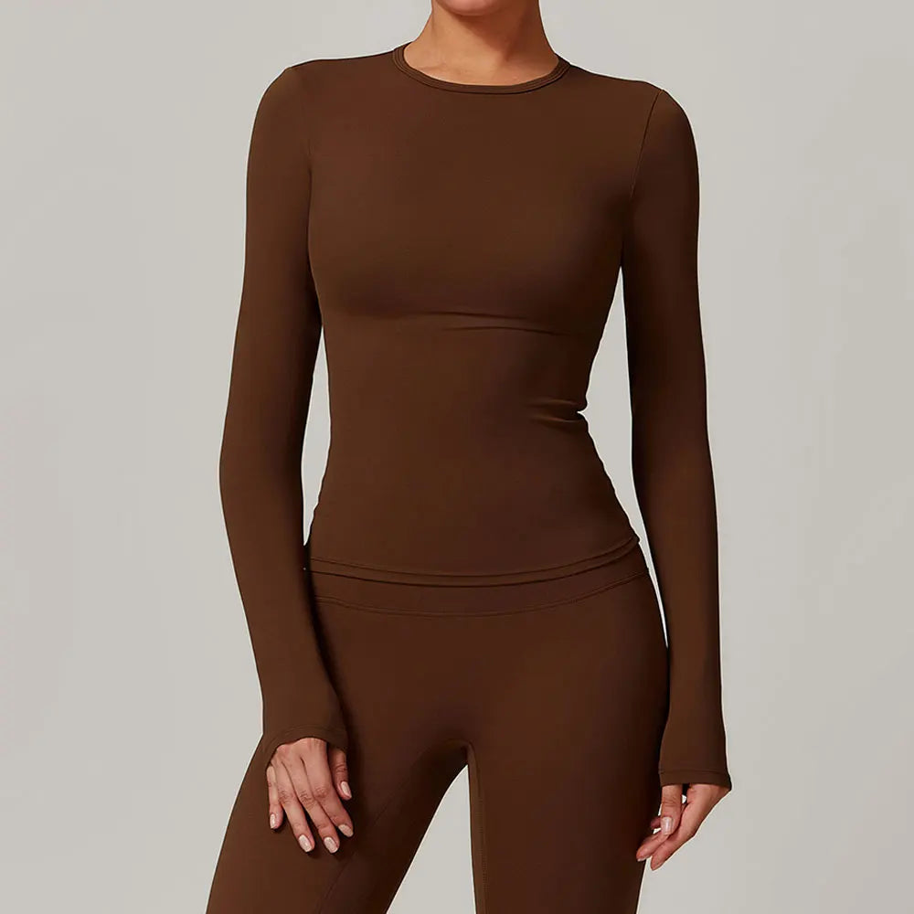 Long Sleeve Fitness Crop Top