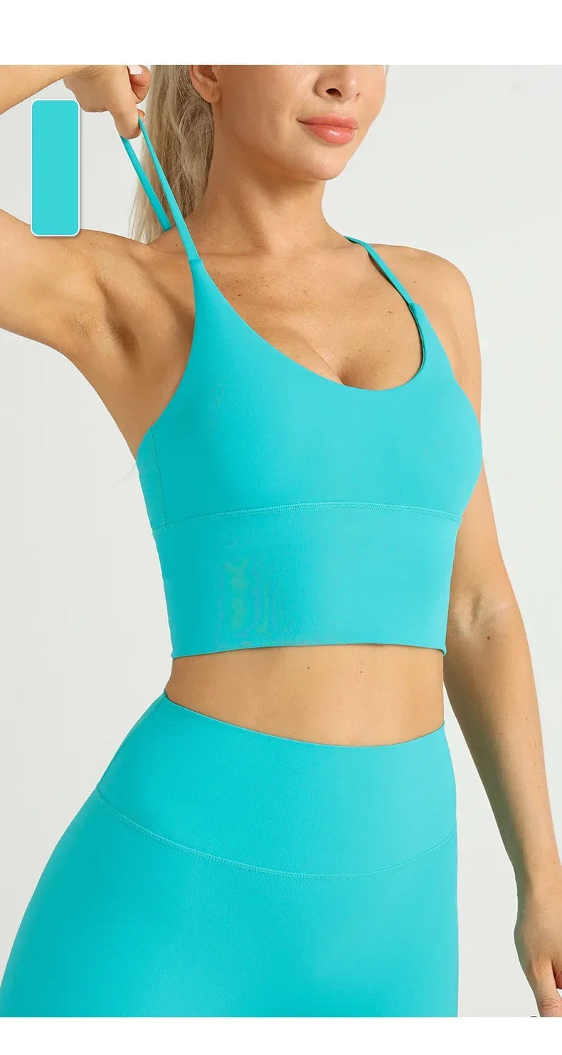 Cross Back Y Shape Sports Bra