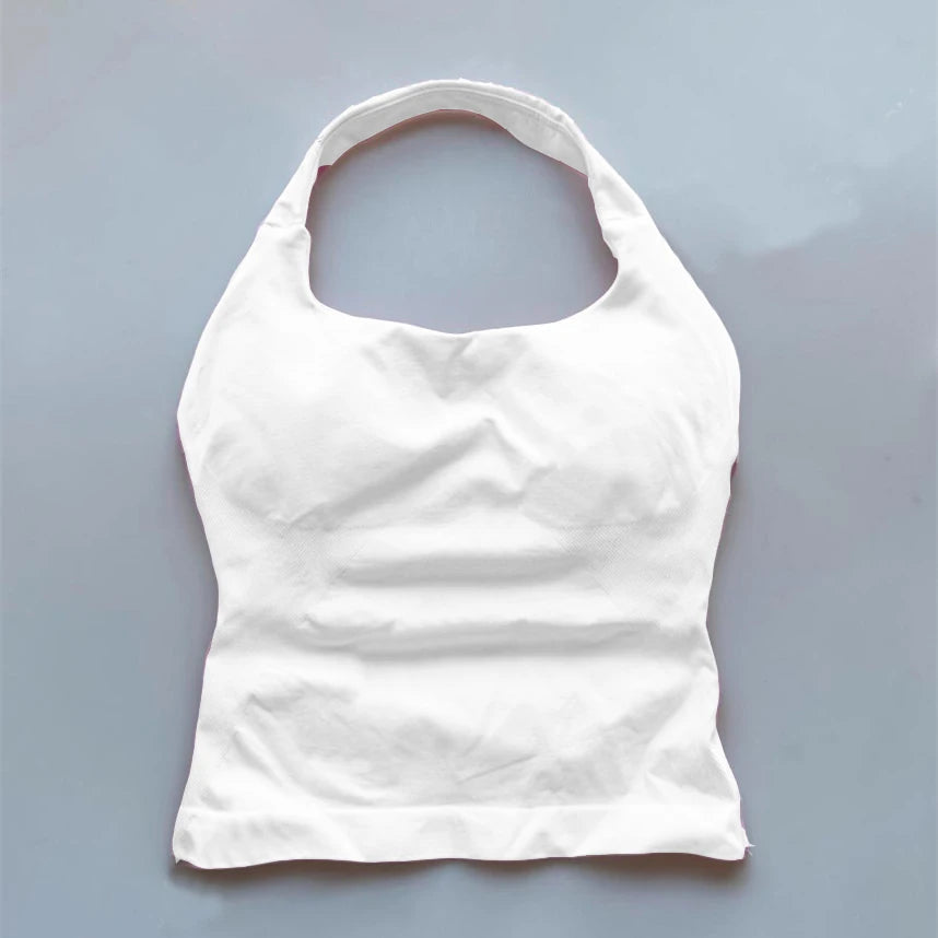 Top Seamless Yoga Backless Hanging Neck