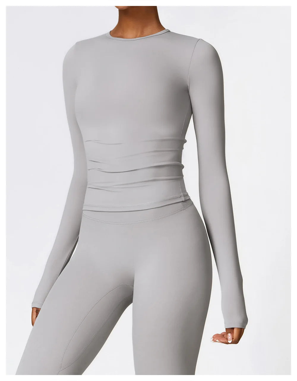 Long Sleeve Fitness Crop Top