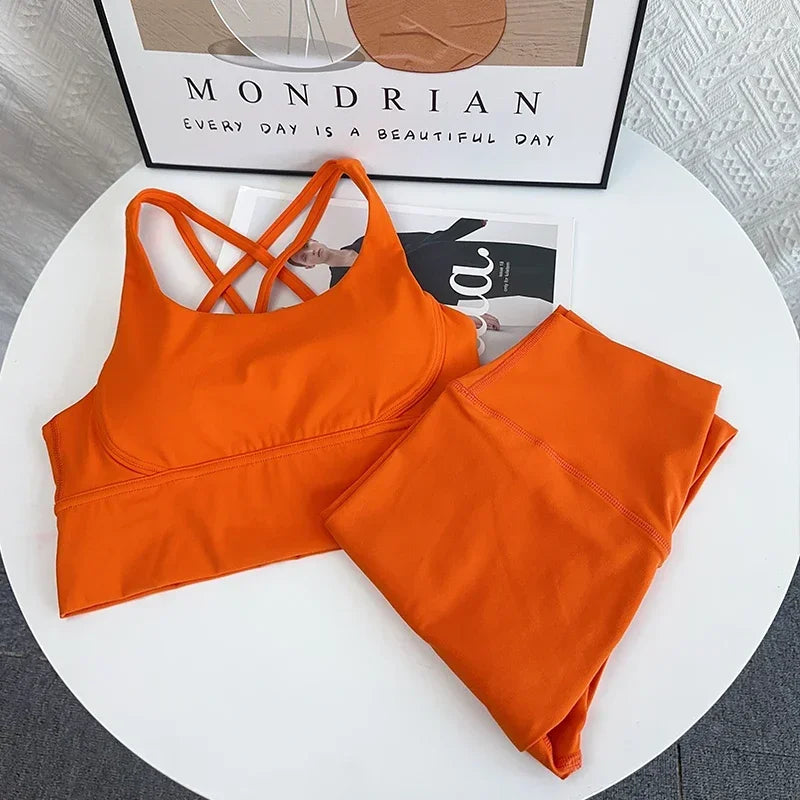 2 Piece Yoga Set Breathable Fitness