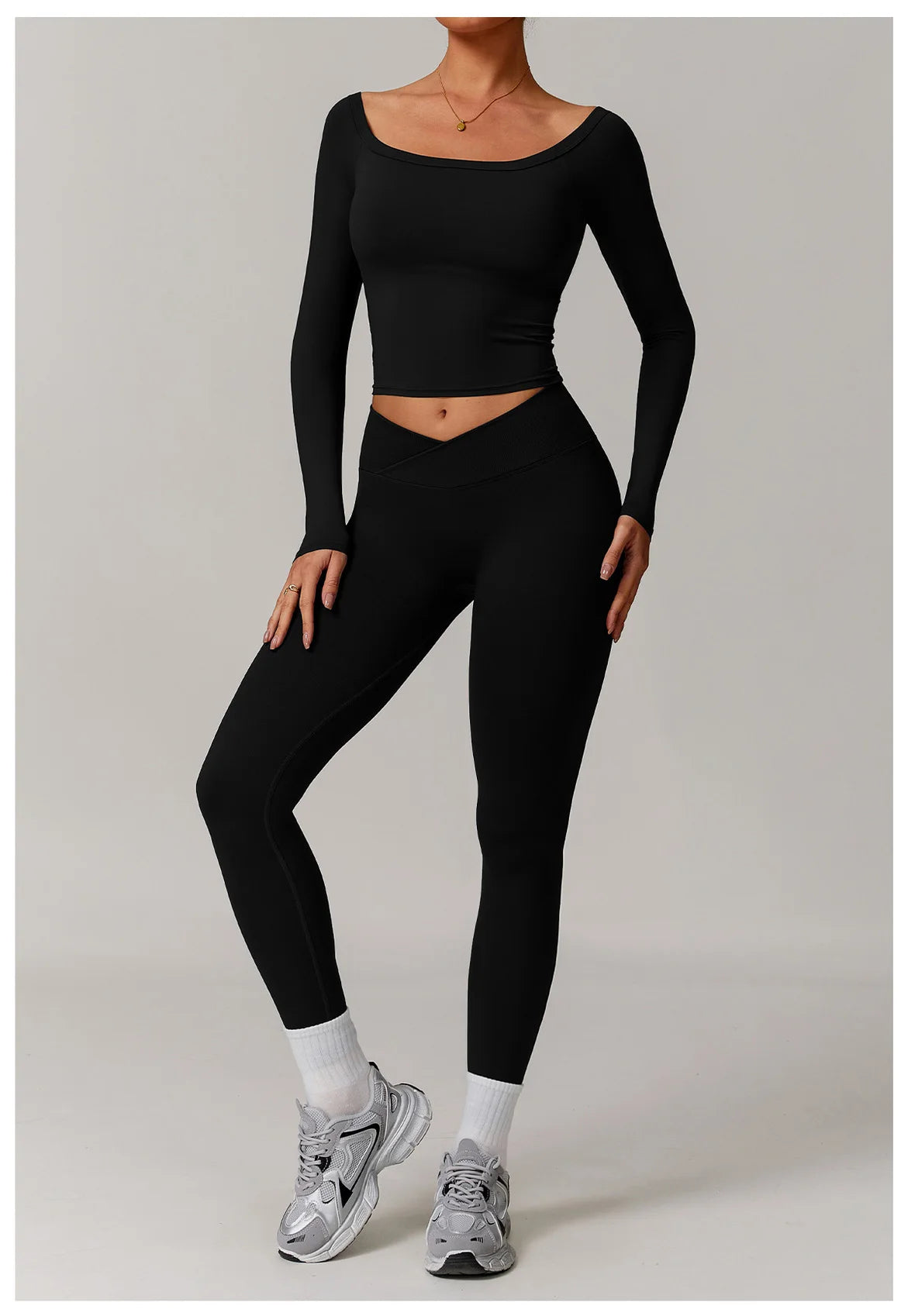 2 Pieces Yoga Suit Sports Set Women Athletic Wear Gym