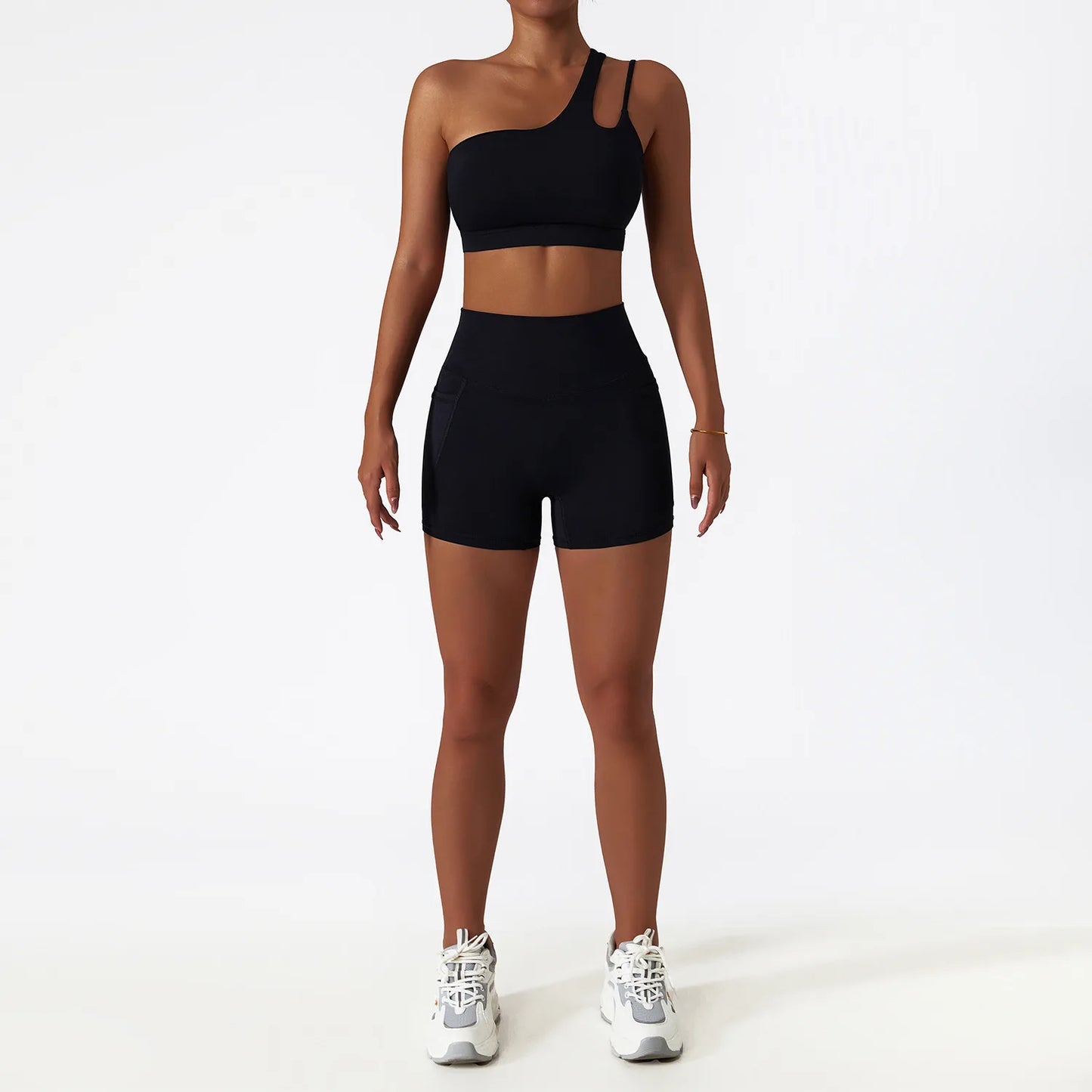 2PCS Seamless Women Tracksuit Yoga Set Workout Sportswear