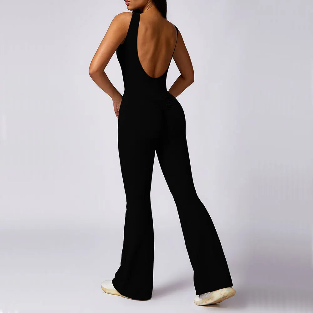 Scrunch Butt Jumpsuit Gym Set