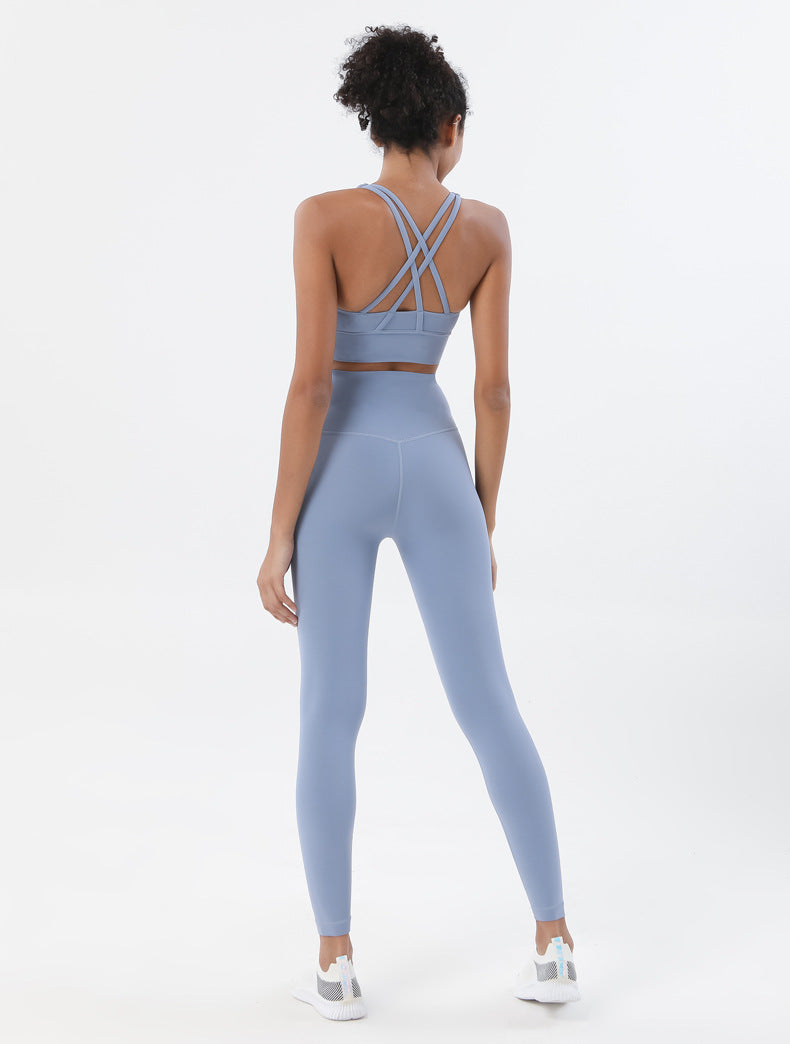 Sportswear Yoga Set Leggings and Tops Fitness