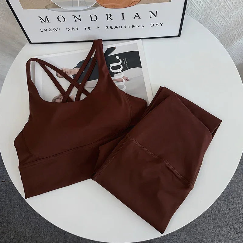 2 Piece Yoga Set Breathable Fitness