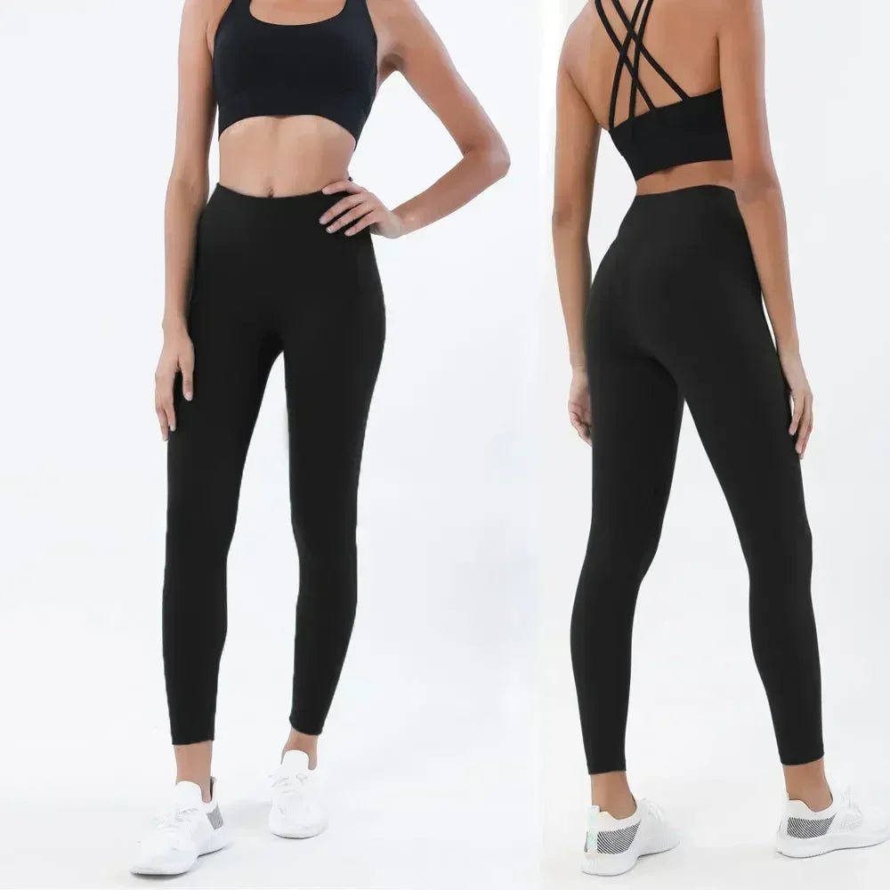 Sportswear Yoga Set Leggings and Tops Fitness
