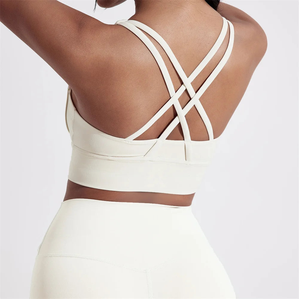 Cross back Fitness sport Bra
