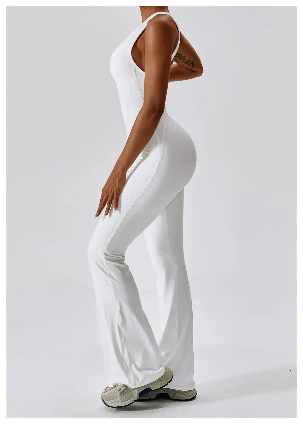 Solid Yoga Jumpsuit One Piece Outfit Fitness Bodysuit Workout Clothes