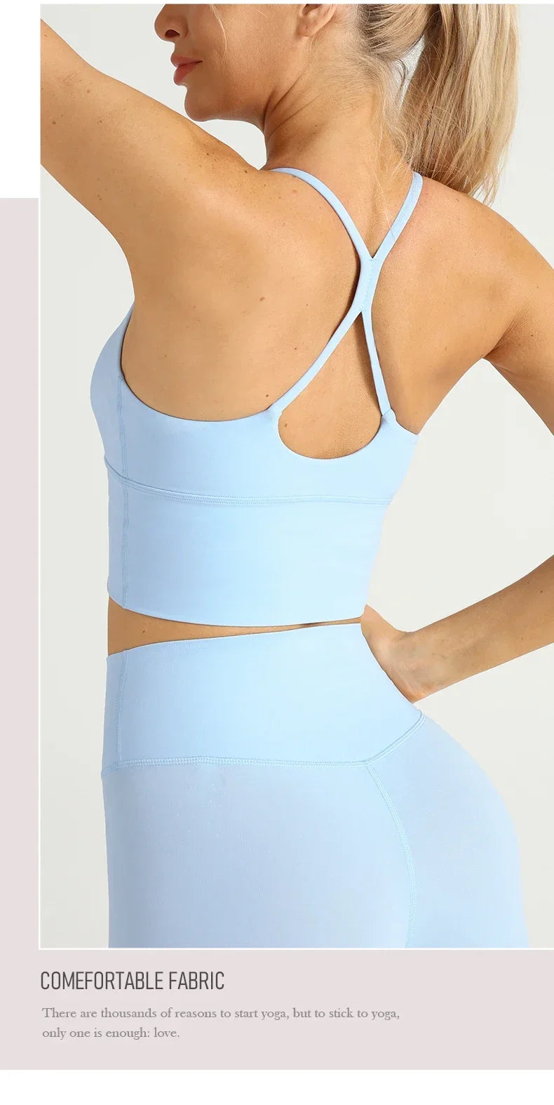 Cross Back Y Shape Sports Bra