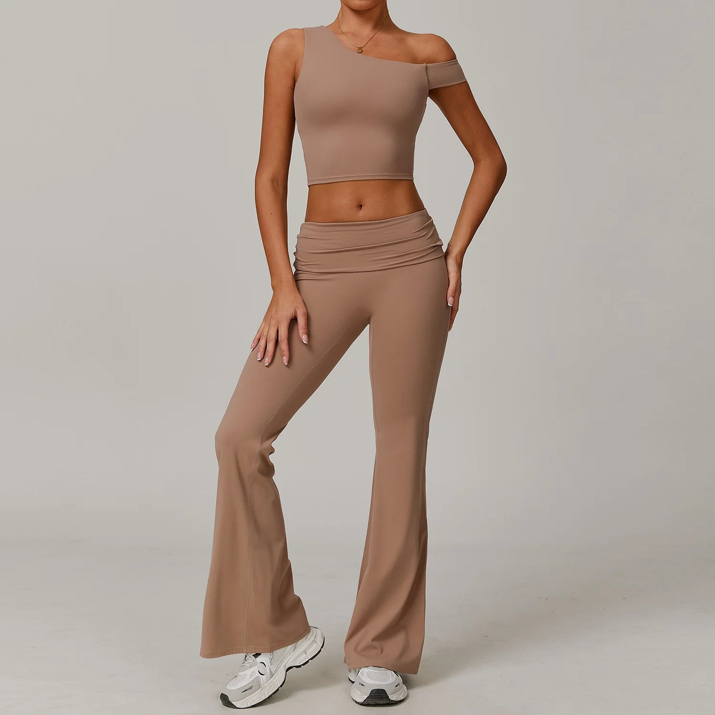 2 Piece Fitness Sportswear Gym Tracksuit High Waist Leggings