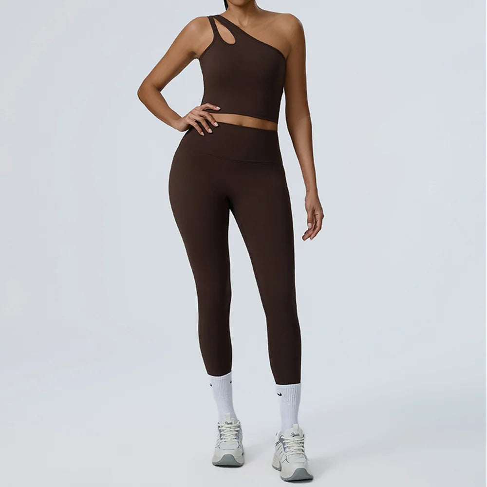 2PCS Seamless Yoga Women Sexy Set Athletic Wear